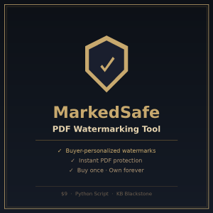 MarkedSafe — PDF Watermarking Tool